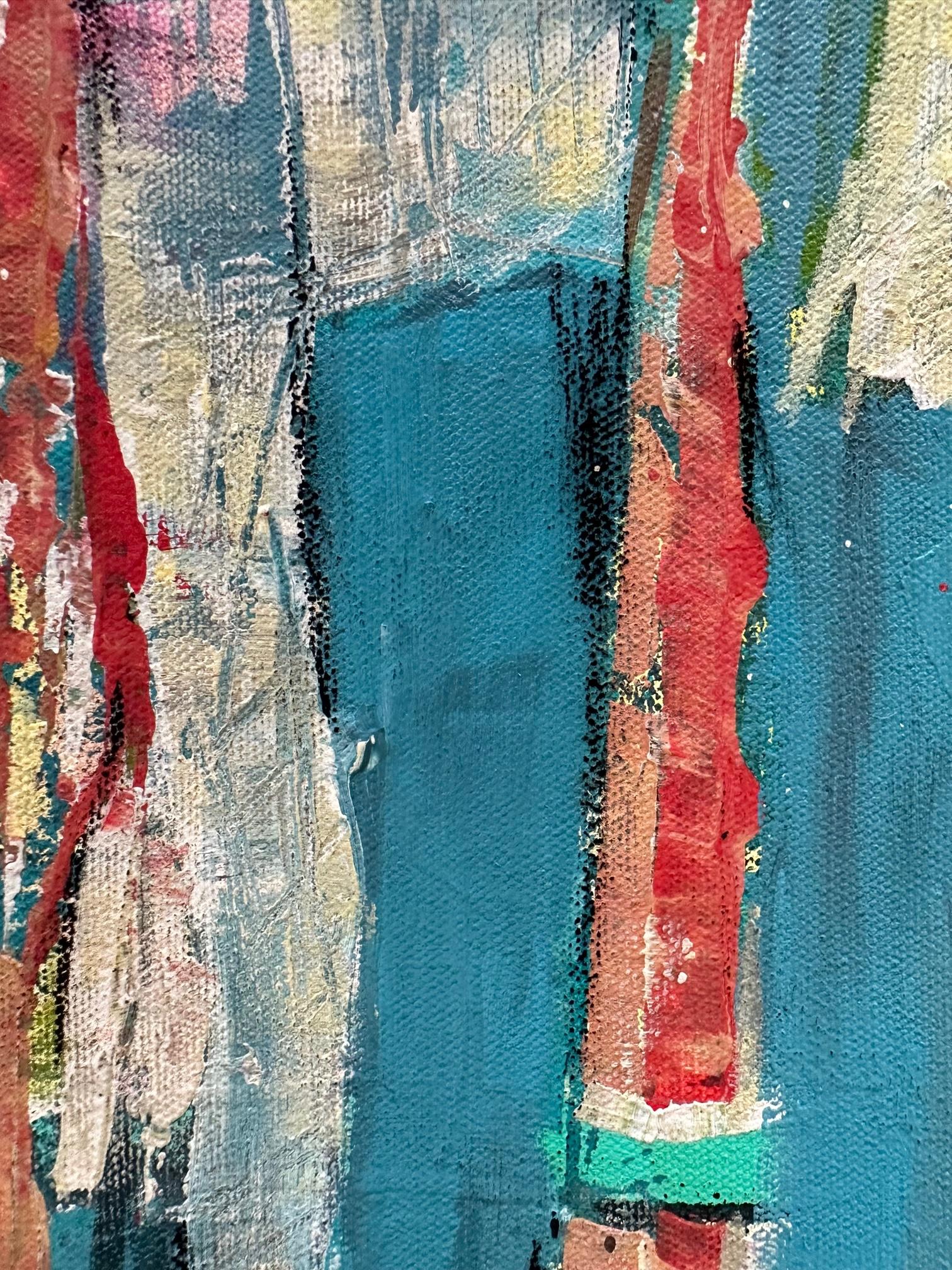 Serenità - Oya Bolgun - Pittura astratta - Tecnica mista in vendita 2