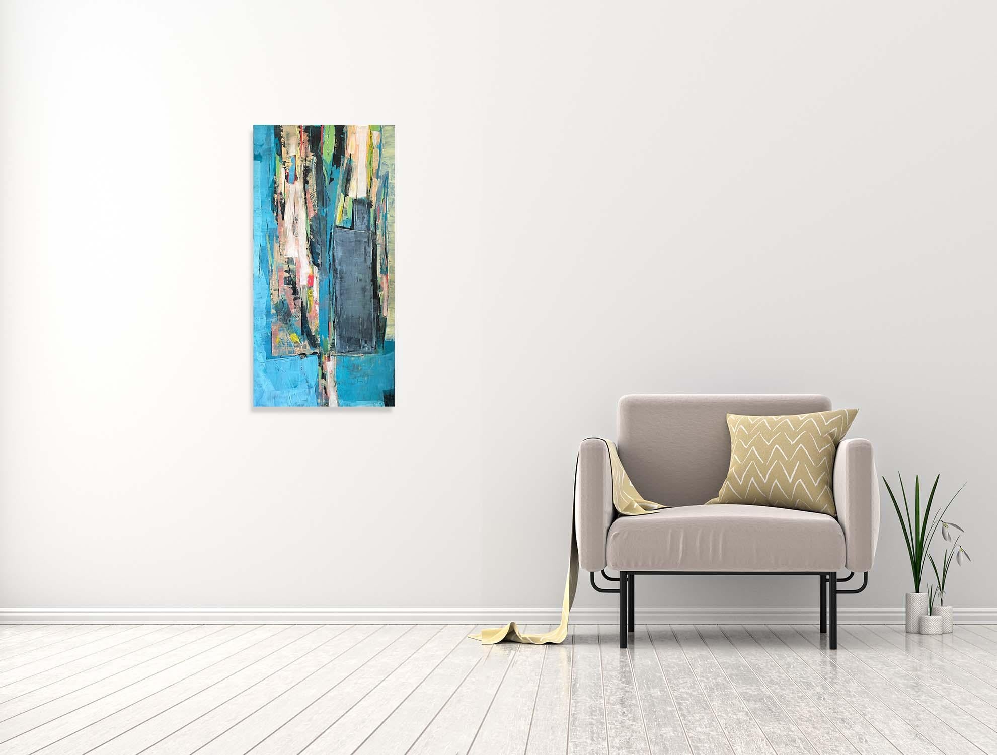 Forza - Oya Bolgun - Pittura astratta - Tecnica mista in vendita 1