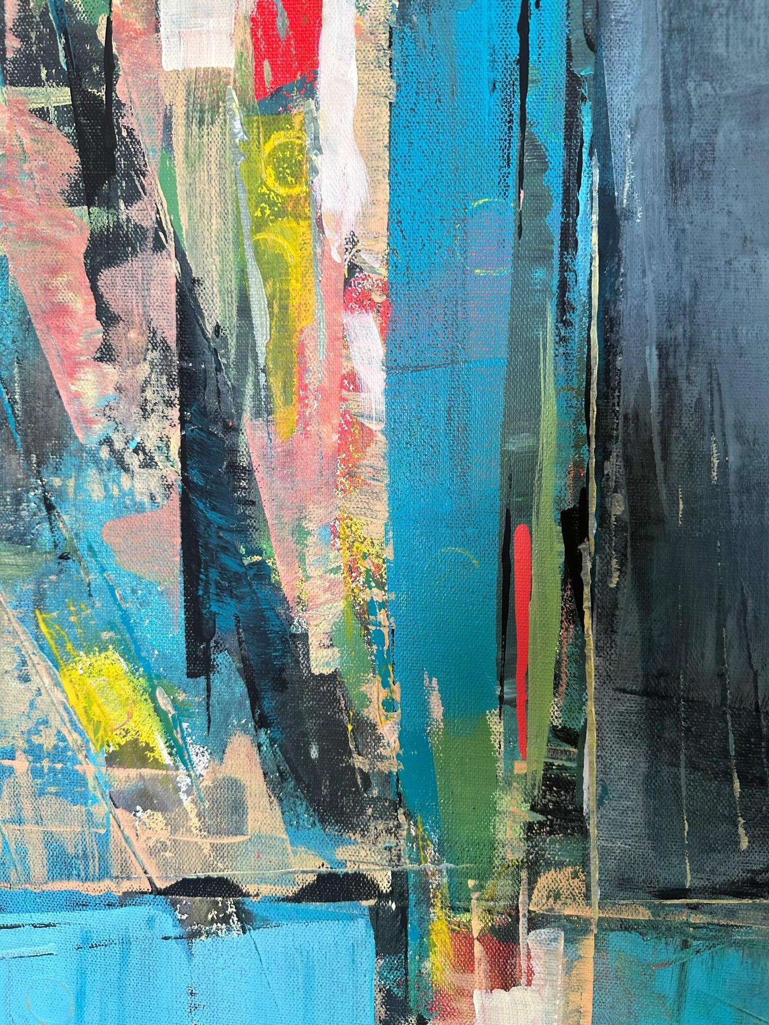 Forza - Oya Bolgun - Pittura astratta - Tecnica mista in vendita 2