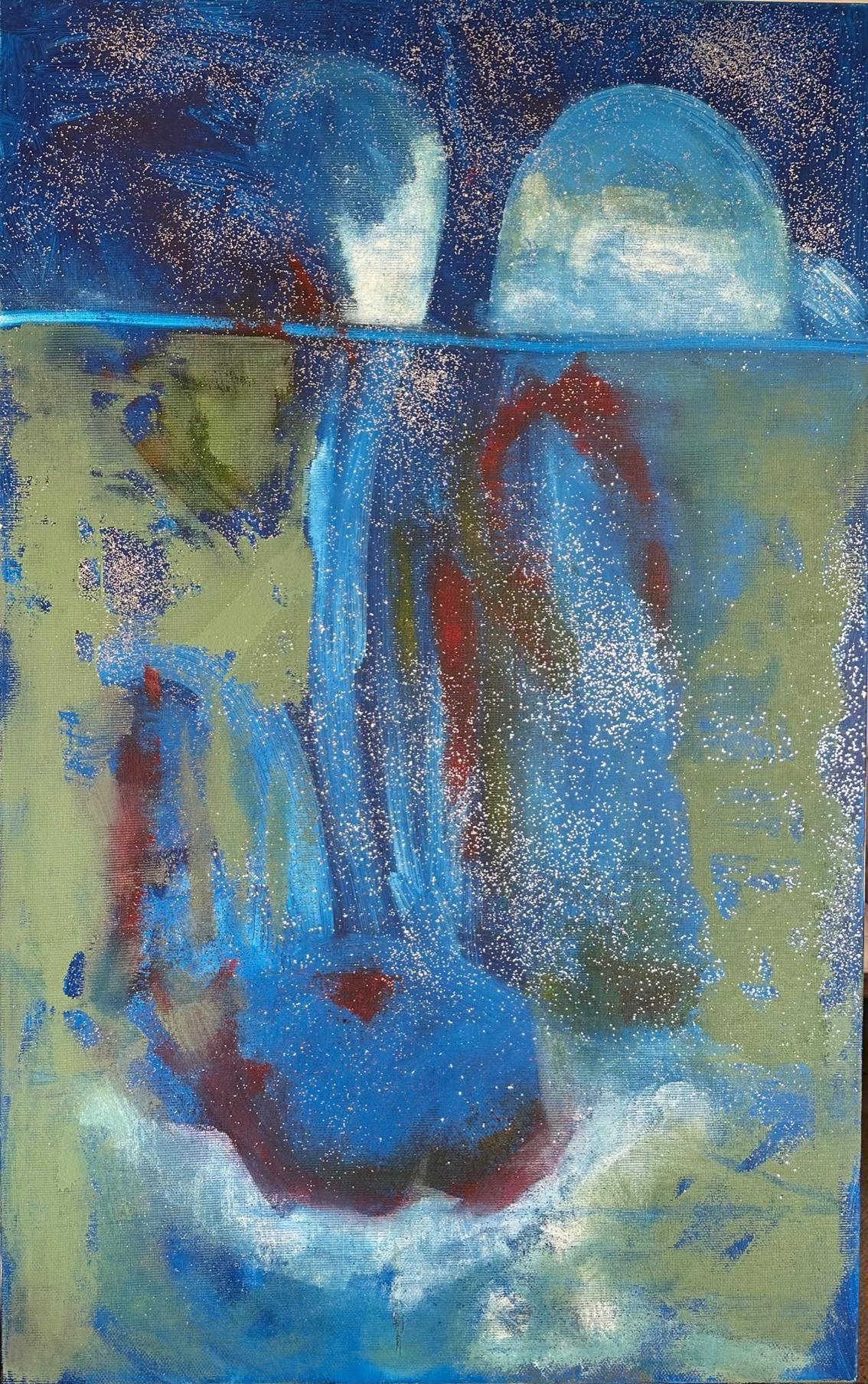 Surface Level - Oya Bolgun - Abstract Painting - Mixed Media For Sale 3