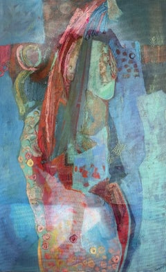 The Conversation - Oya Bolgun - Abstract Painting - Mixed Media