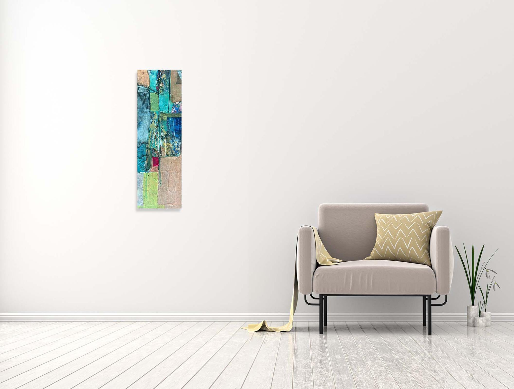 The Lost 1 - Oya Bolgun - Abstract Painting - Mixed Media For Sale 1