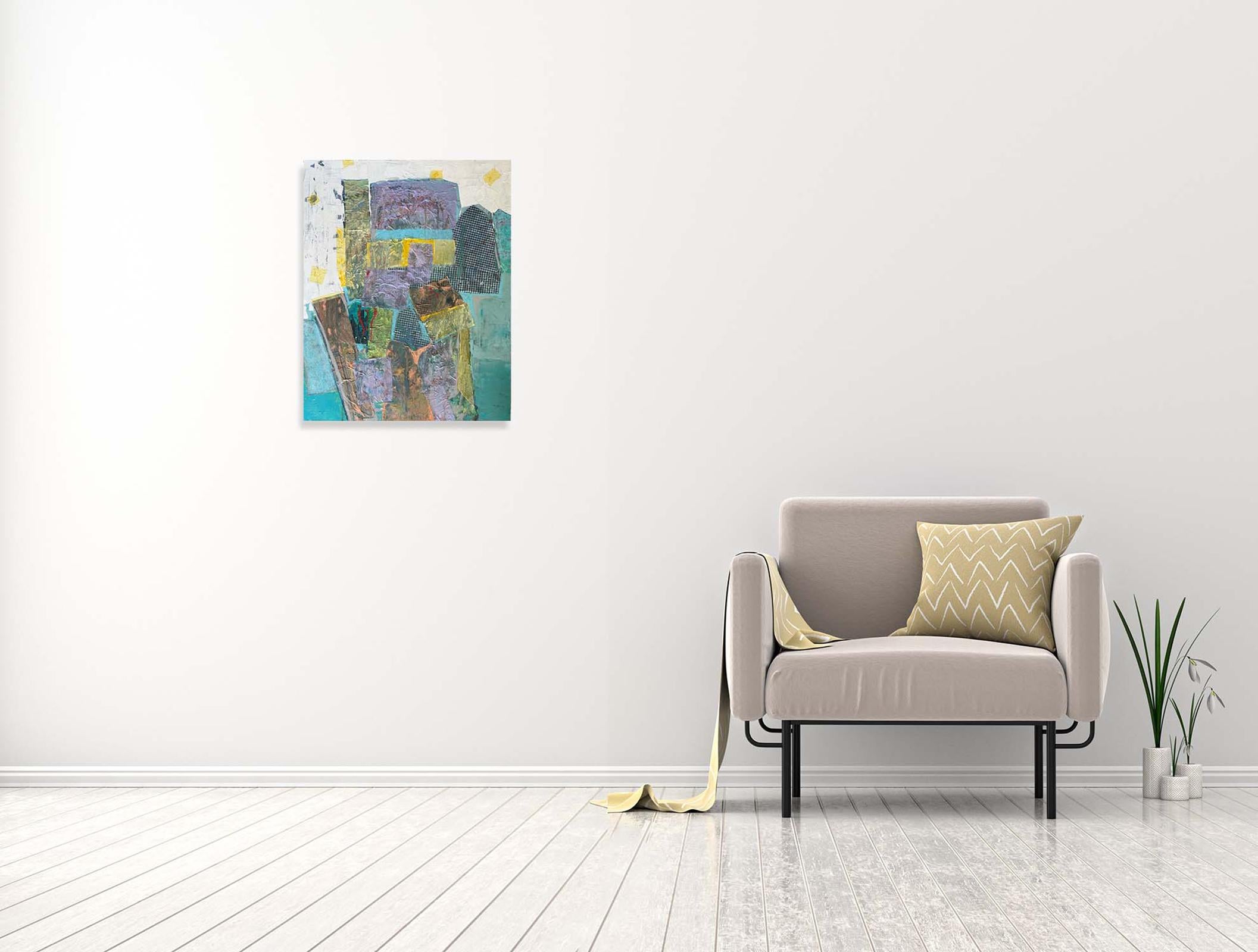 The Lost - Oya Bolgun - Pittura astratta - Tecnica mista in vendita 1