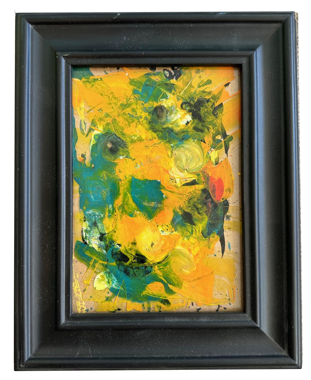 The Sunshine - Oya Bolgun - Abstract Painting - Mixed Media On Paper