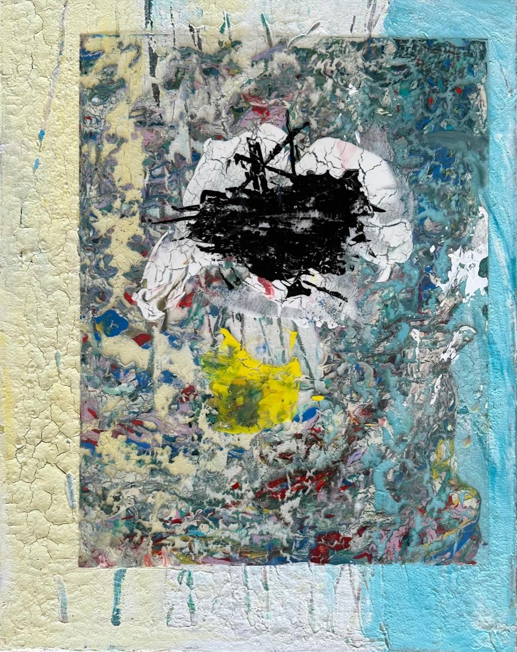 Das Fenster – Oya Bolgun – Abstraktes Gemälde – Mischtechnik