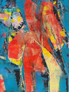 Togetherness - Oya Bolgun - Abstract Painting - Mixed media