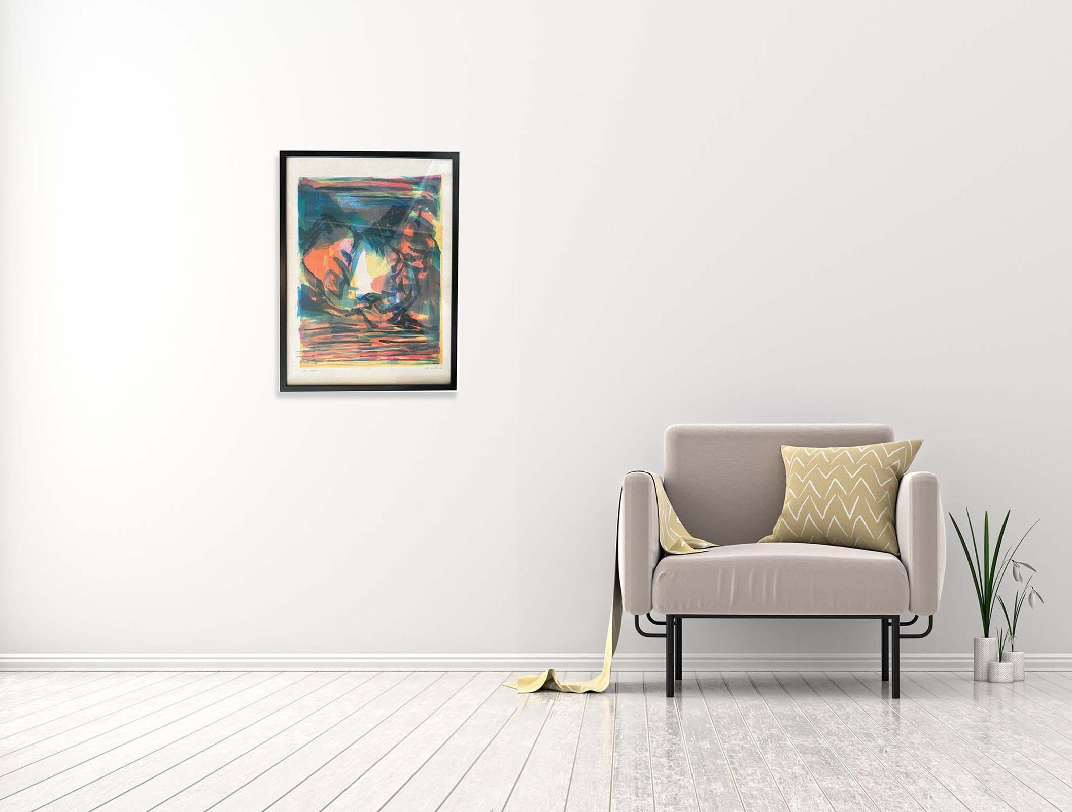Sin título - Oya Bolgun - Pintura abstracta - Litografía en venta 1