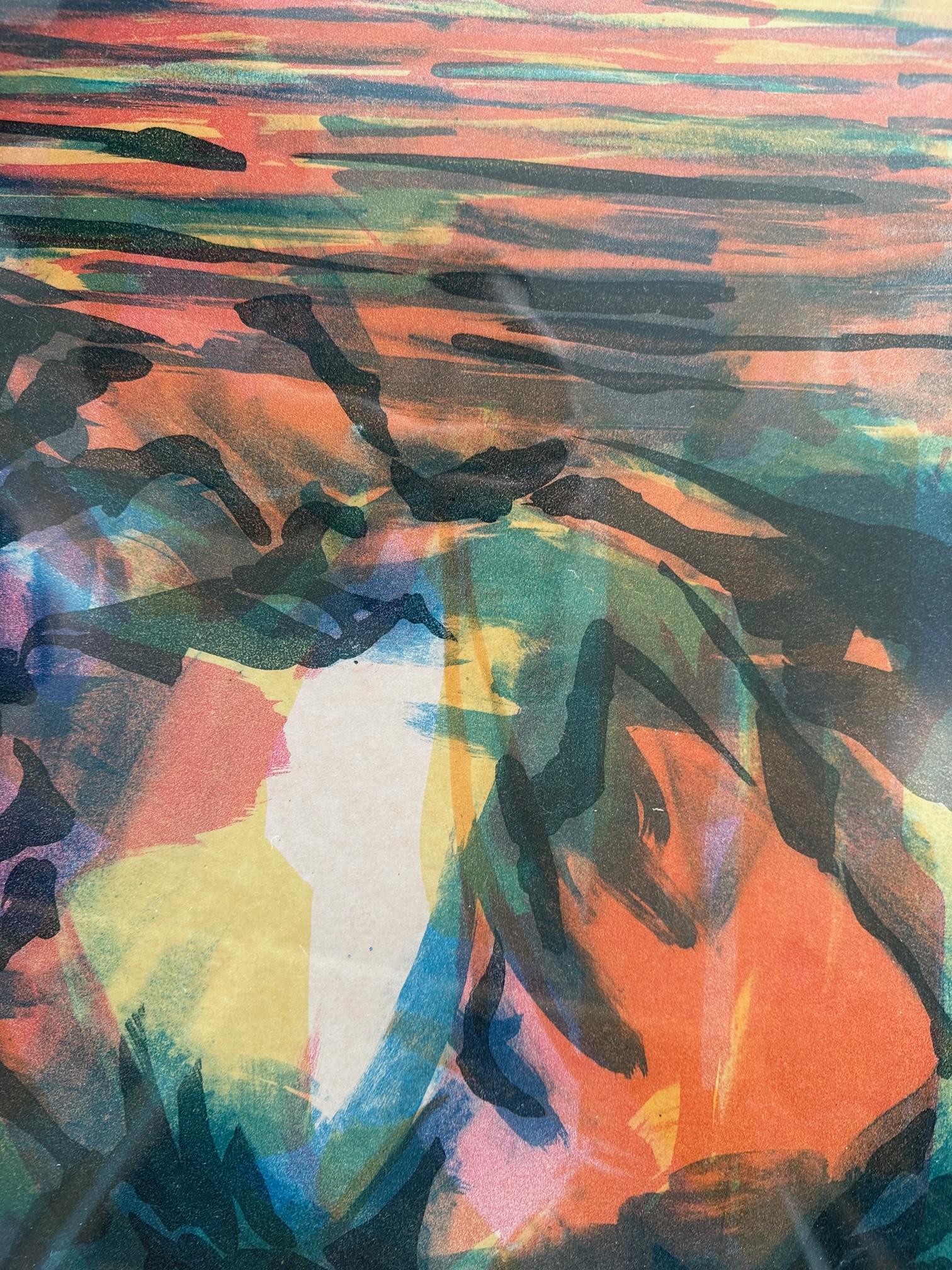 Sin título - Oya Bolgun - Pintura abstracta - Litografía en venta 2