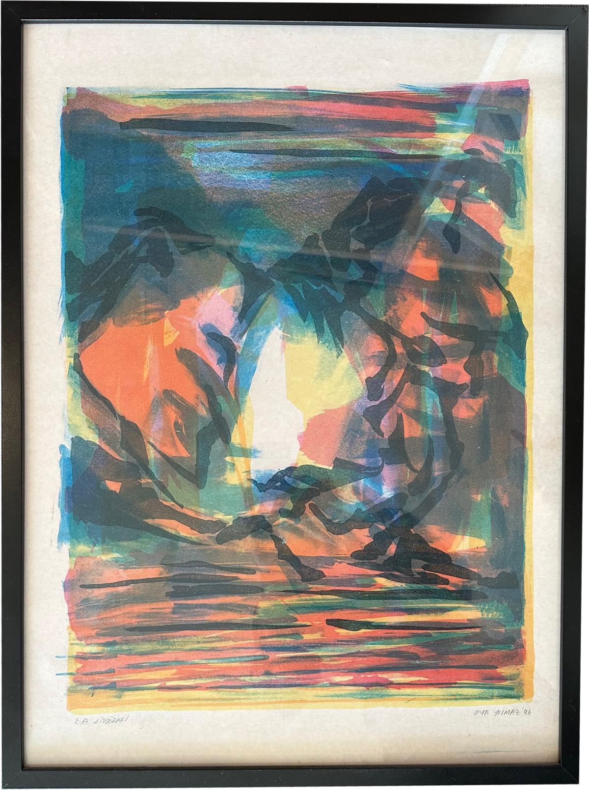 Senza titolo - Oya Bolgun - Pittura astratta - Litografia