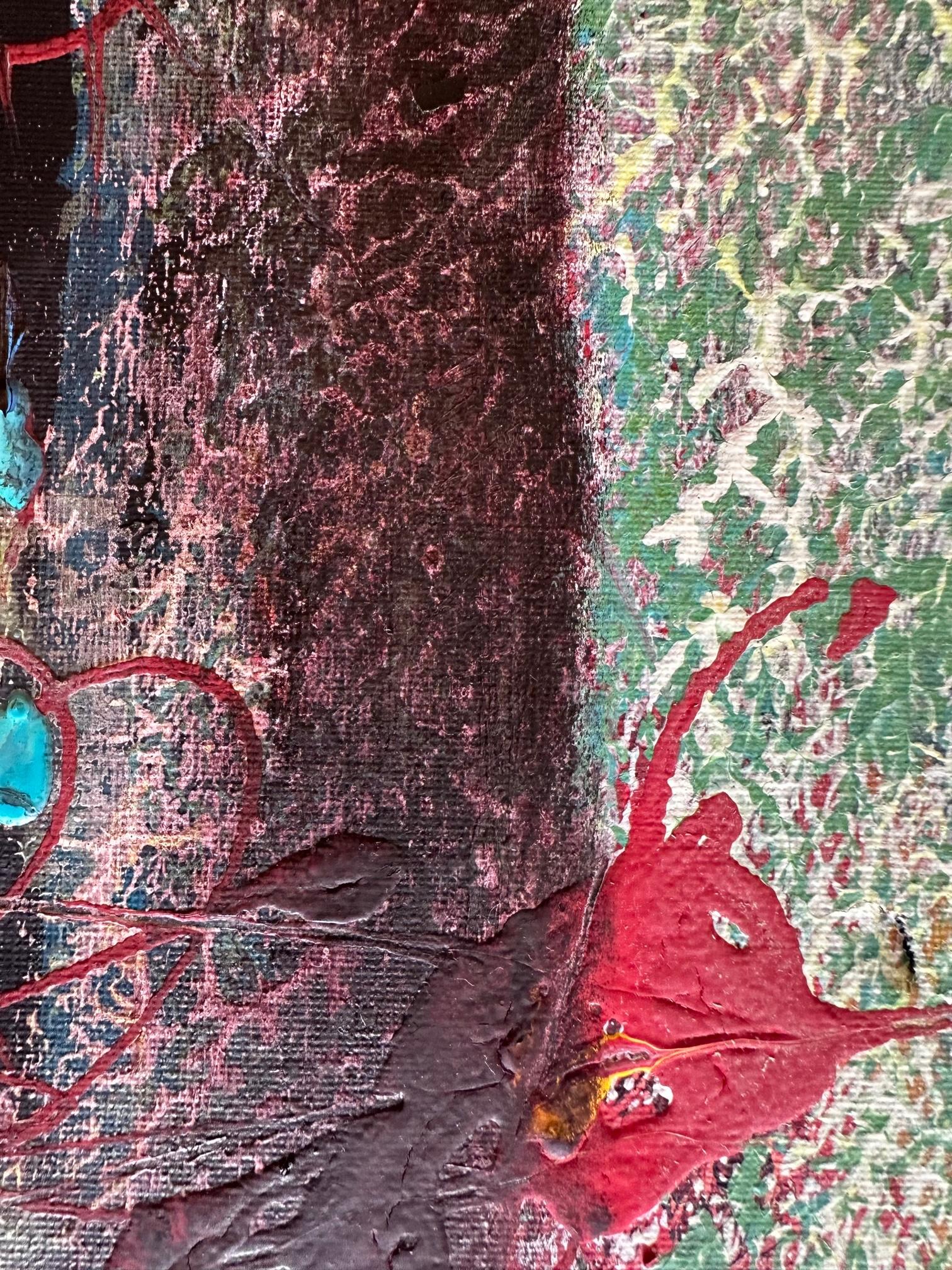 Sans titre - Oya Bolgun - Peinture abstraite - Techniques mixtes en vente 2