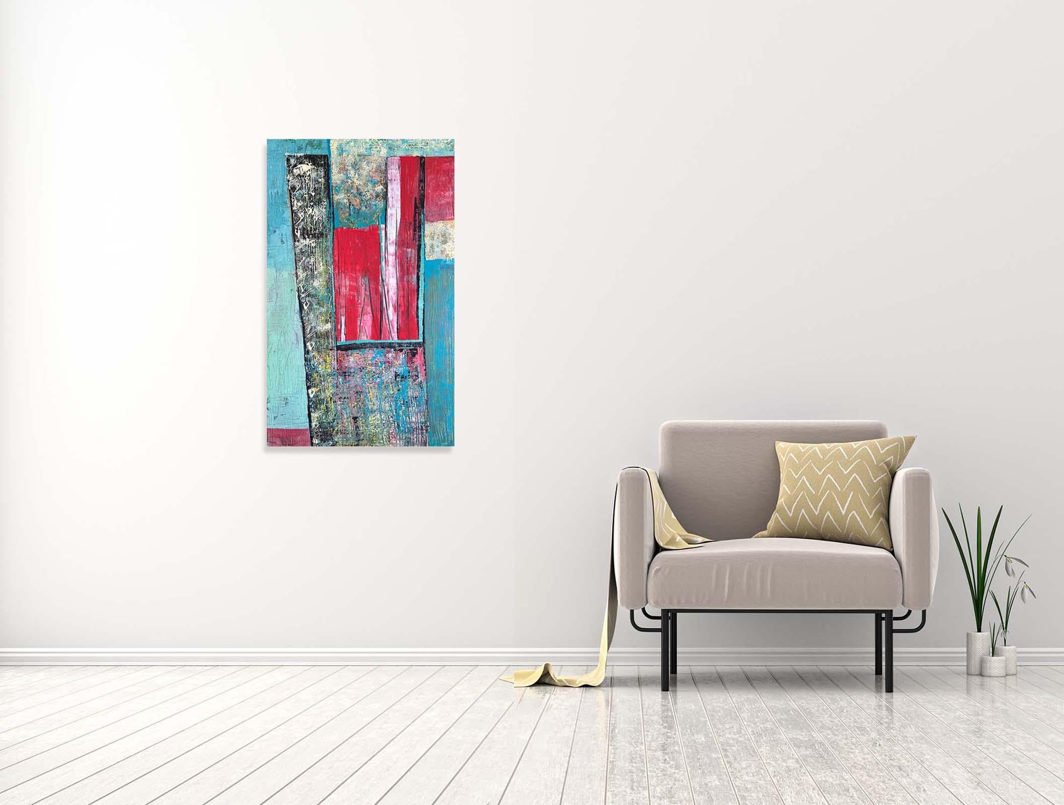 Vista 1 - Oya Bolgun - Pittura astratta - Tecnica mista in vendita 1
