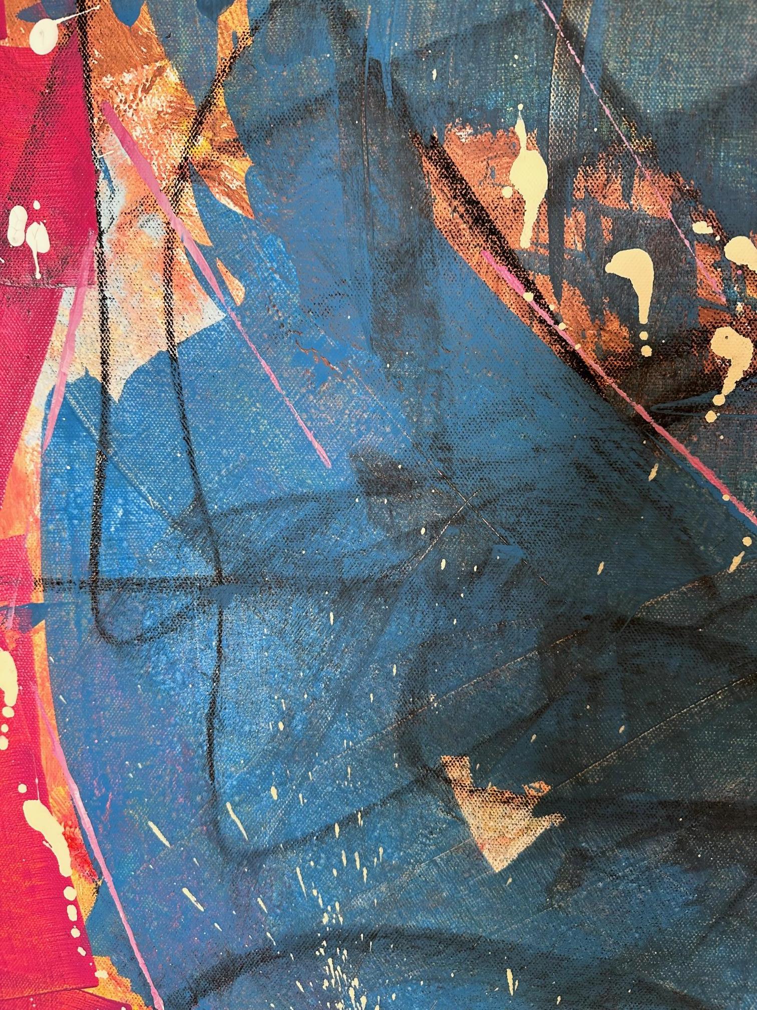 View - Oya Bolgun - Abstract Painting - Mixed media For Sale 3
