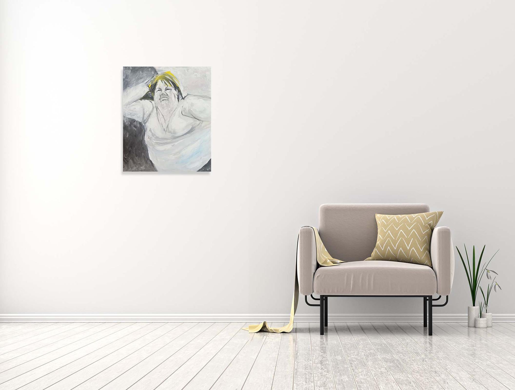 Wanda – Oya Bolgun – Porträtgemälde – Acryl auf Leinwand im Angebot 1
