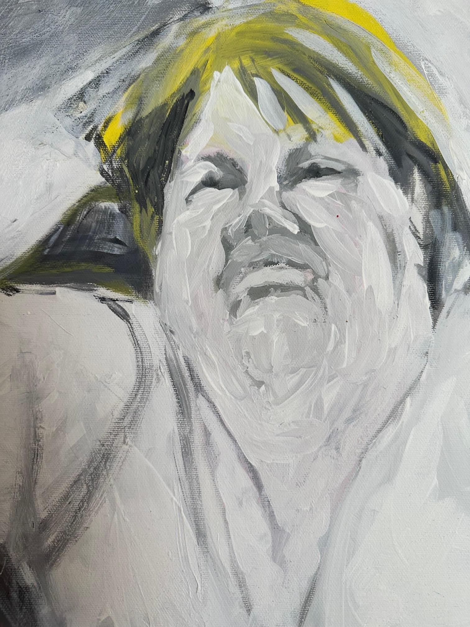 Wanda – Oya Bolgun – Porträtgemälde – Acryl auf Leinwand im Angebot 2