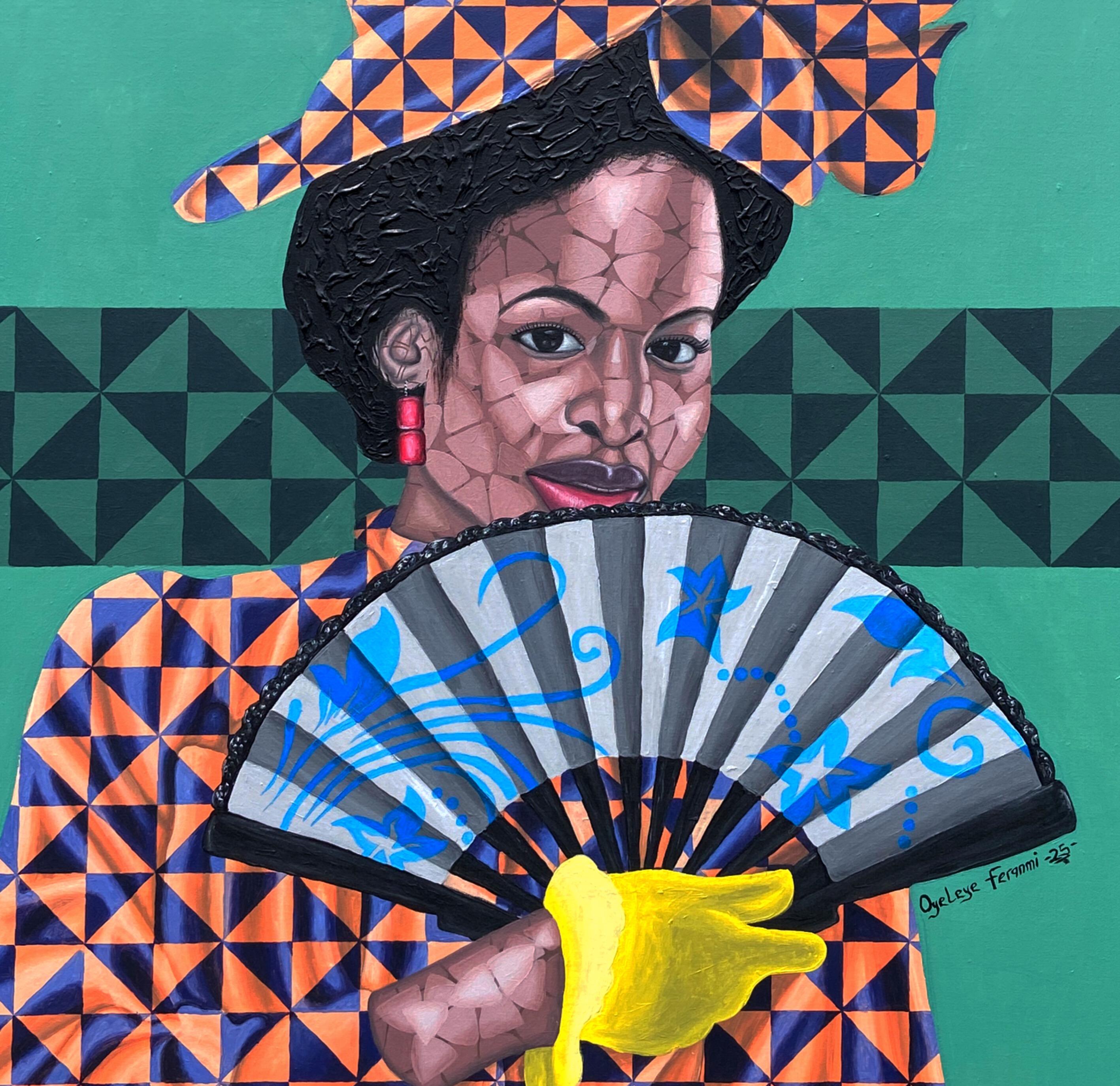 African Royale - 21e siècle, Contemporain, Portrait figuratif, Afrique Femmes en vente 1
