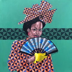 African Royale - Siglo XXI, Contemporáneo, Retrato Figurativo, África Mujeres