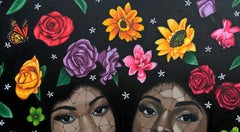 Bond -21st Century, Contemporary, Figurative Portrait, Africa Modern, Women Love