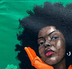 Expectation 1 - 21st Century, Contemporary, Figurative Portrait, African Women