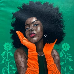 Expectativa 1 - Siglo XXI, Contemporáneo, Retrato Figurativo, Mujeres Africanas