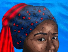 Girl in Her Cultural Bead 1 - 21st Century, Contemporary, Figurative, Woman