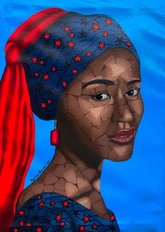Chica en su cuenta cultural 1 - Siglo XXI, Contemporáneo, Figurativo, Mujer