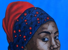 Girl in Her Cultural Bead 3 - 21. Jahrhundert, Zeitgenössisch, Figurativ, Frau