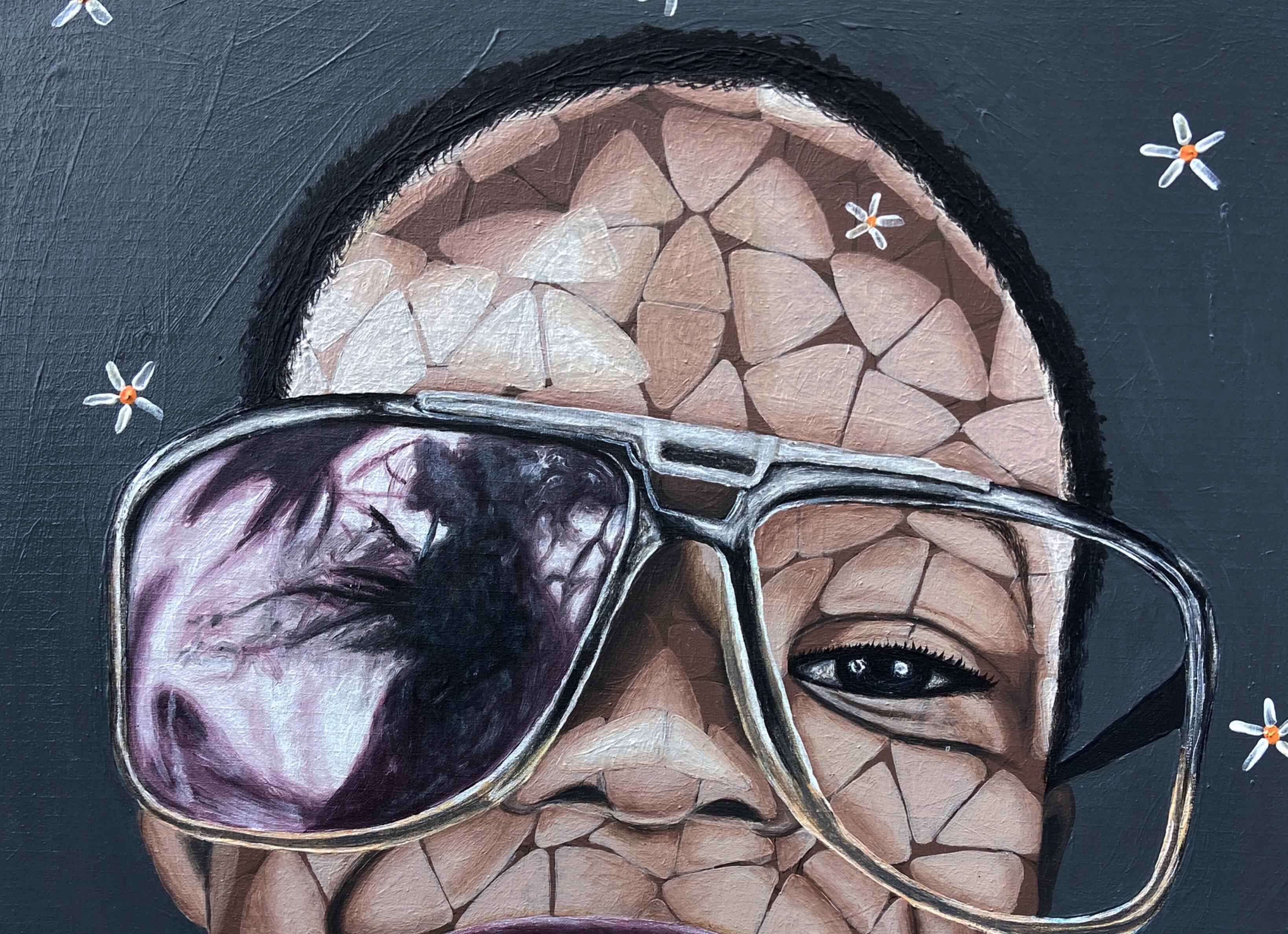 Alegre - Siglo XXI, Contemporáneo, Retrato Figurativo, África, Niños - Painting de Oyeleye Feranmi