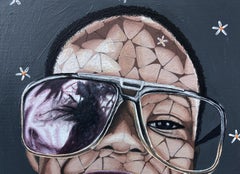 Joyeux - 21e siècle, contemporain, portrait figuratif, Afrique, enfants