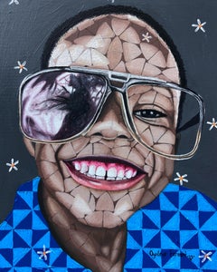 Alegre - Siglo XXI, Contemporáneo, Retrato Figurativo, África, Niños