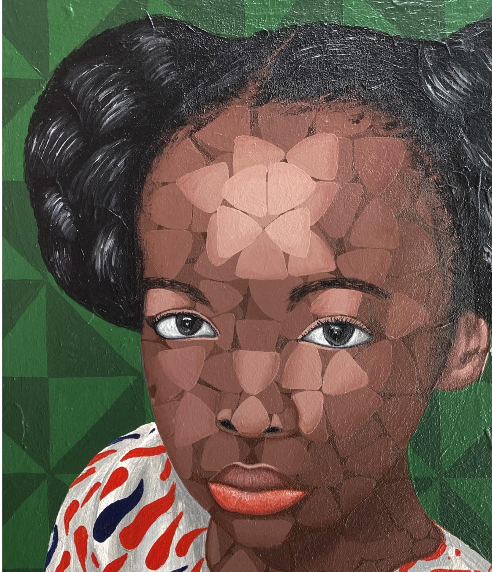 Next To You“ – Painting von Oyeleye Feranmi