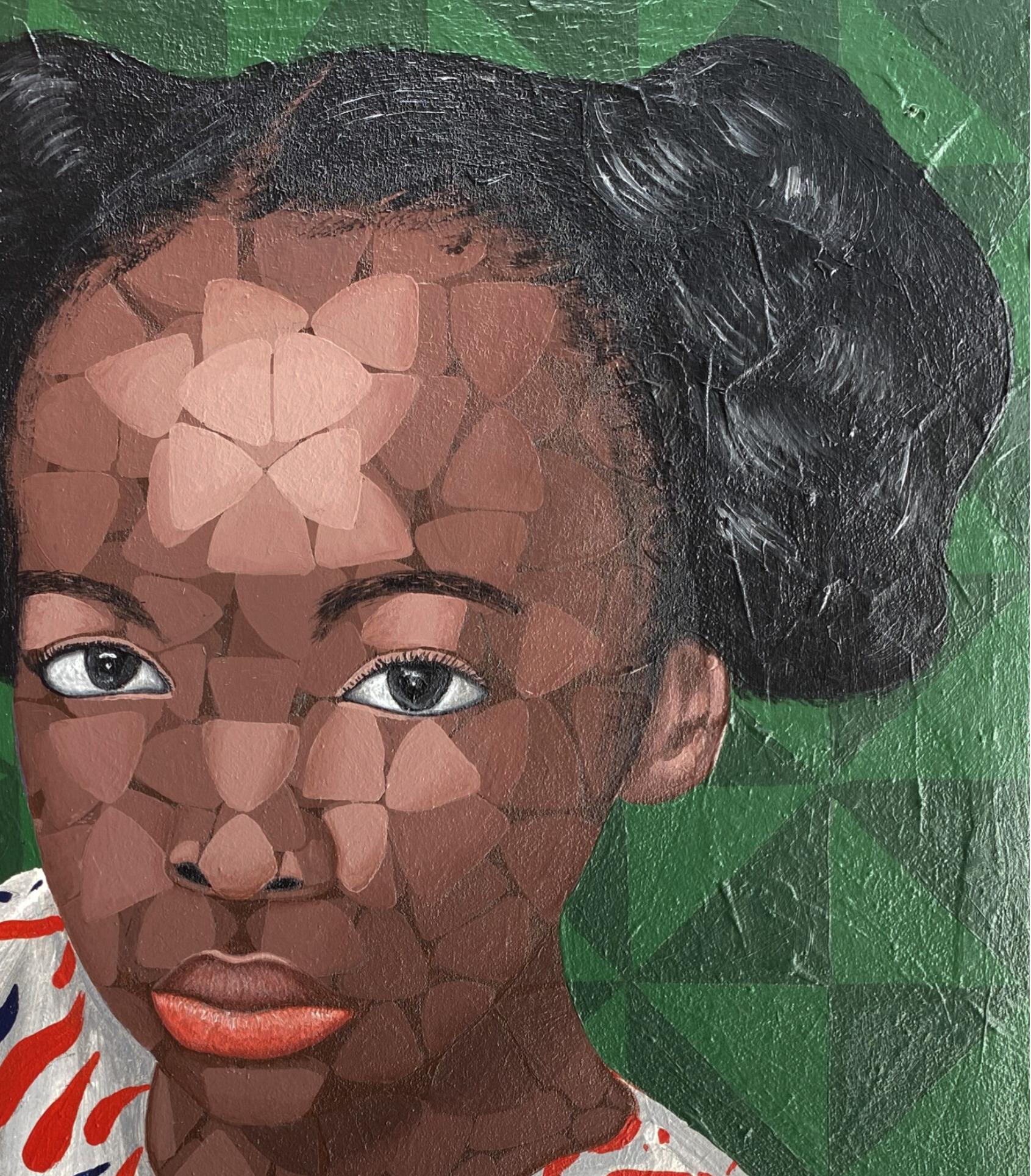 Next To You“ (Zeitgenössisch), Painting, von Oyeleye Feranmi
