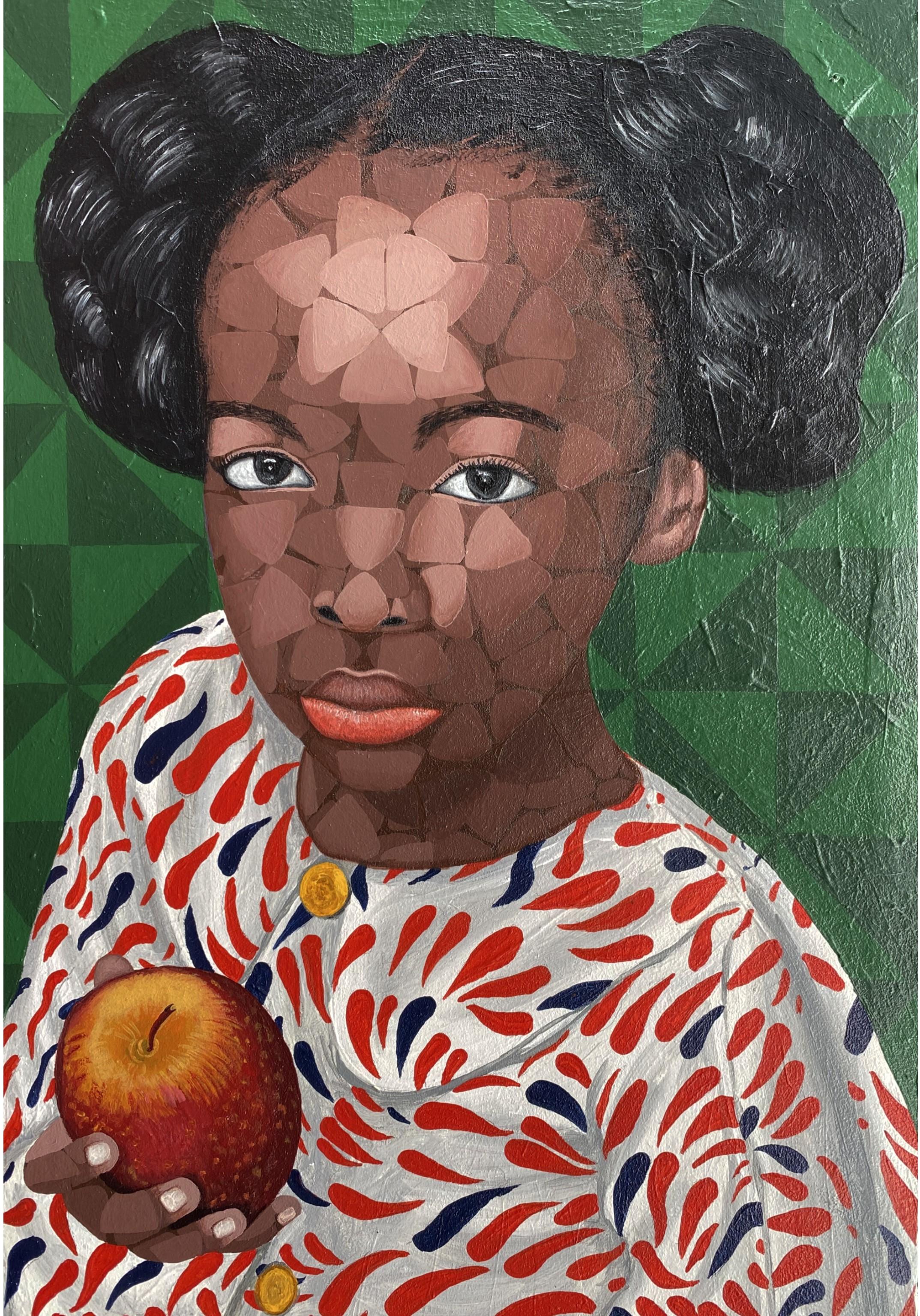 Oyeleye Feranmi Figurative Painting – Next To You“