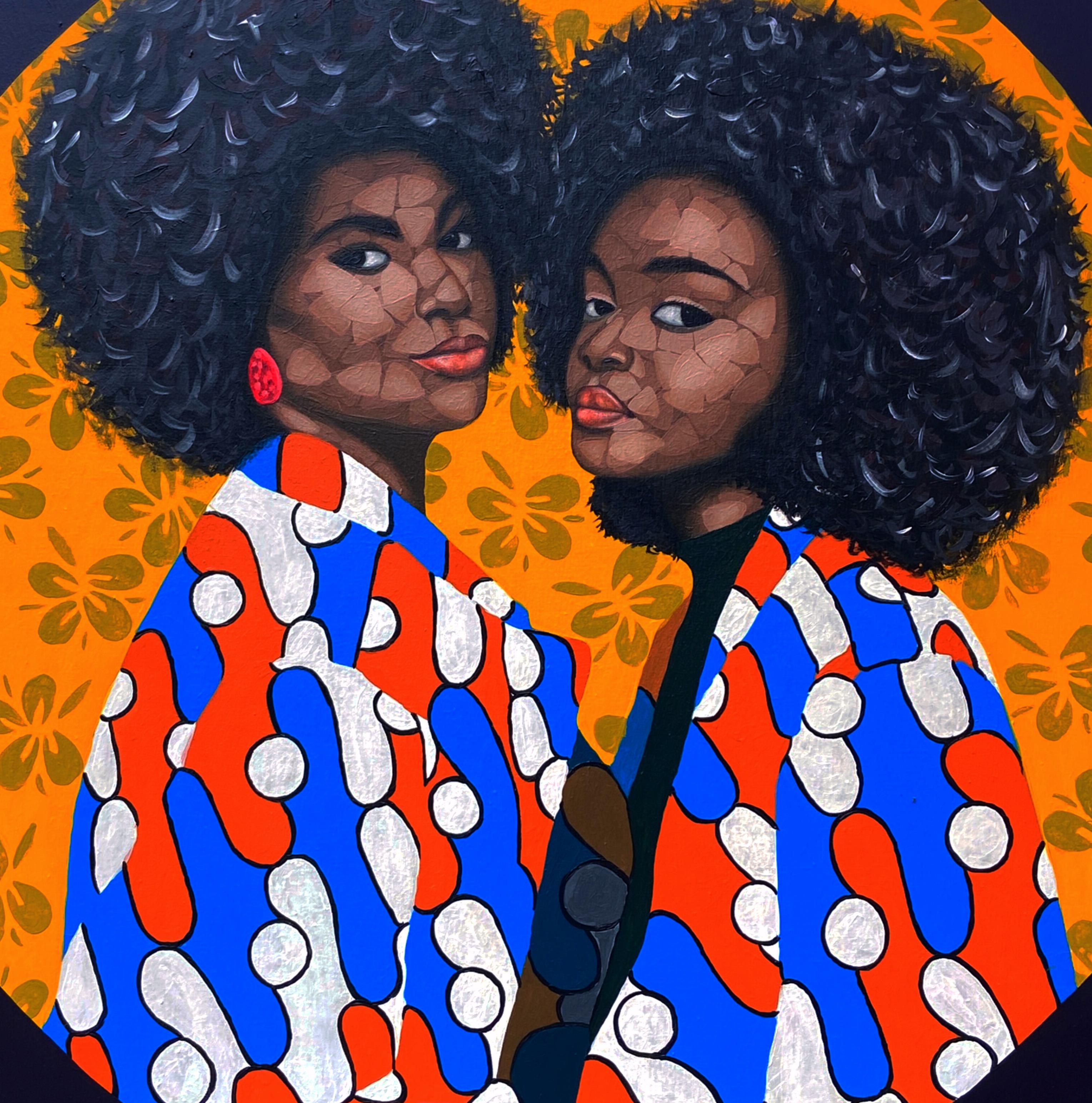 Sisterhood 1 (Amore e forza) - 21° secolo, Contemporaneo, Figurativo, Amore in vendita 2