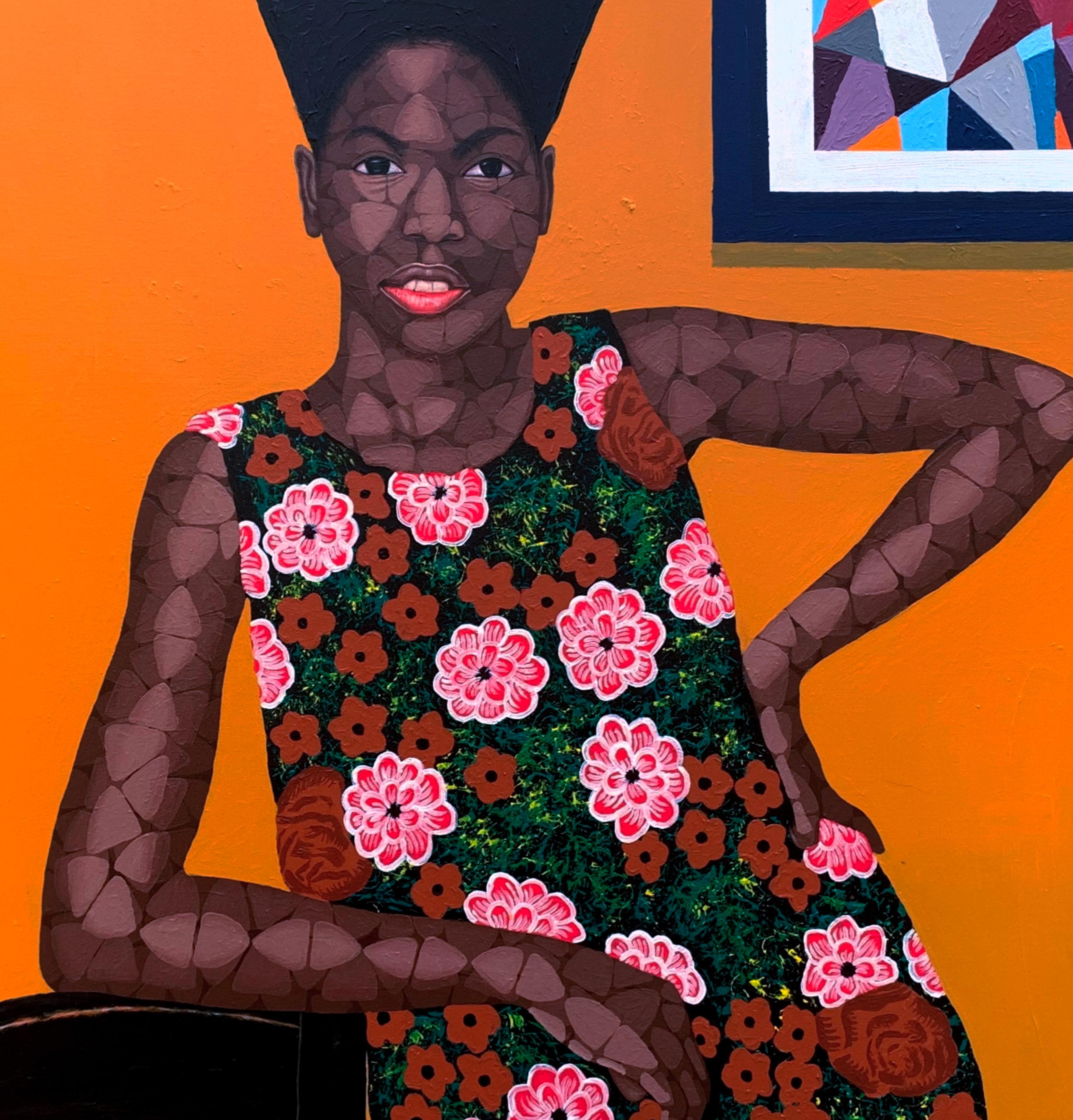 State of Mind - 21st Century, Contemporary, Figurative Portrait, Africa, Women For Sale 2