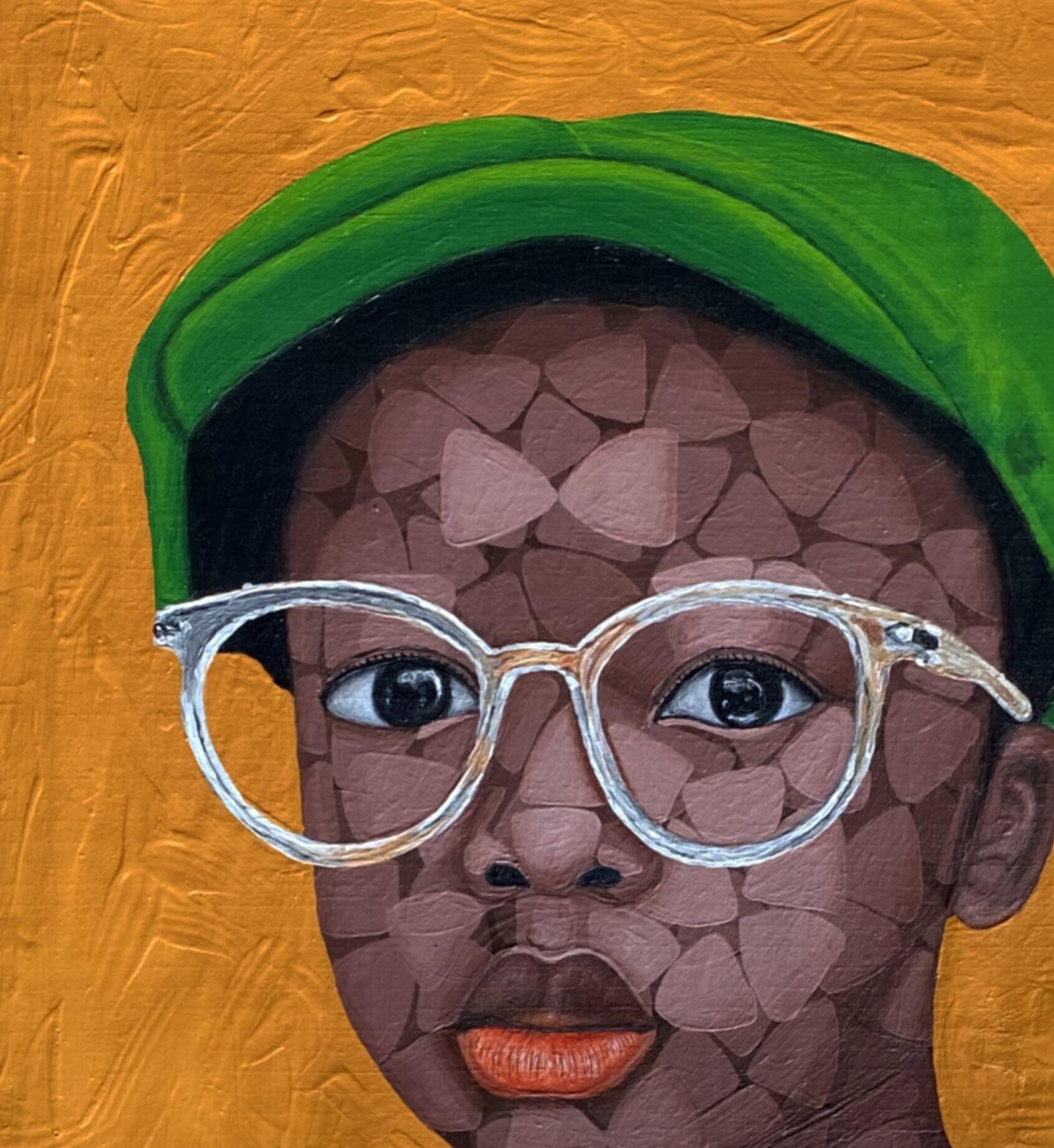 An wen 2 – Painting von Oyeleye Feranmi