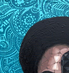 Unmask -21. Jahrhundert, Contemporary, Figurativ, Portrait, Frauen, Afrika, Muster