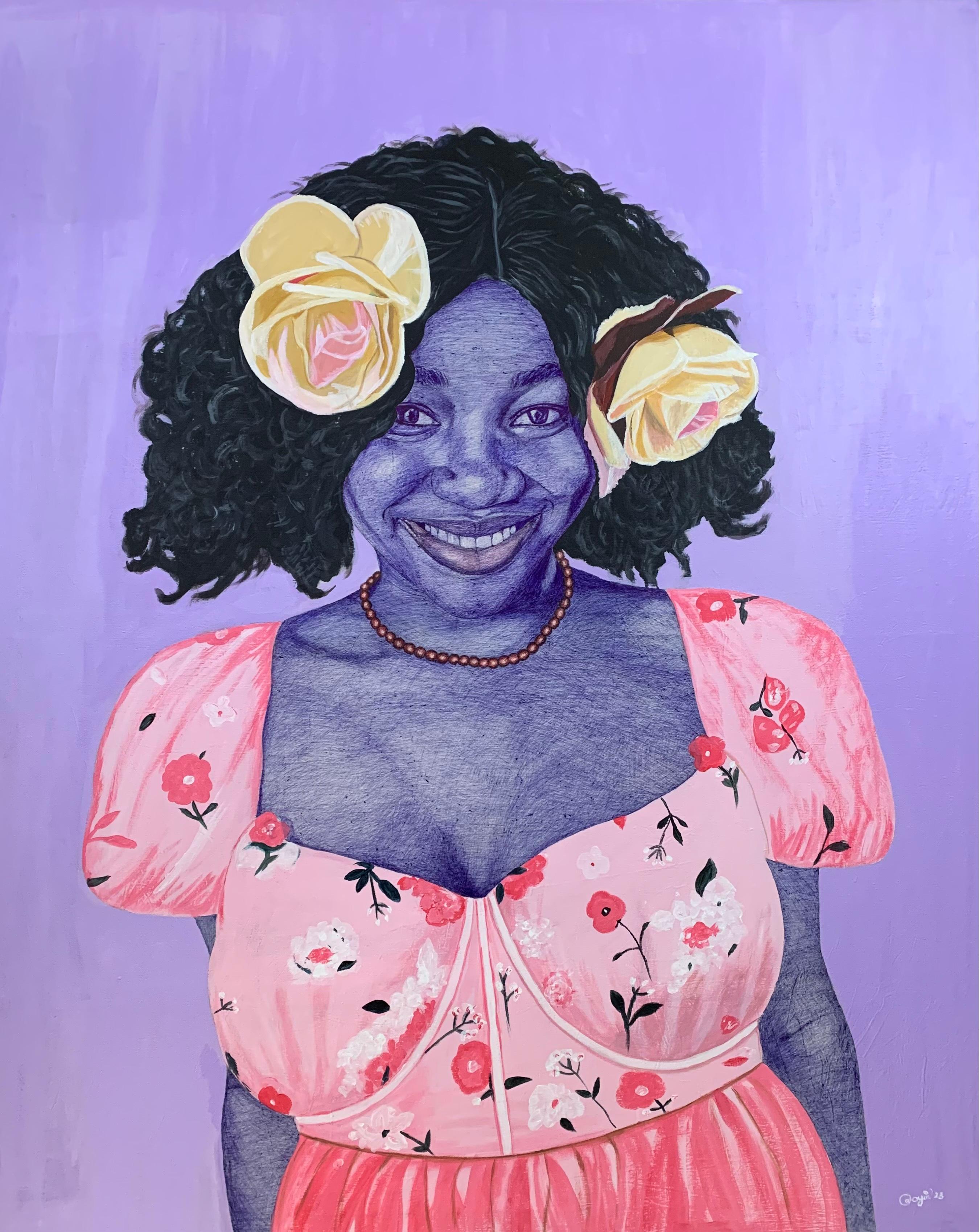 Oyewumi Oyindamola Portrait Painting - My Lady