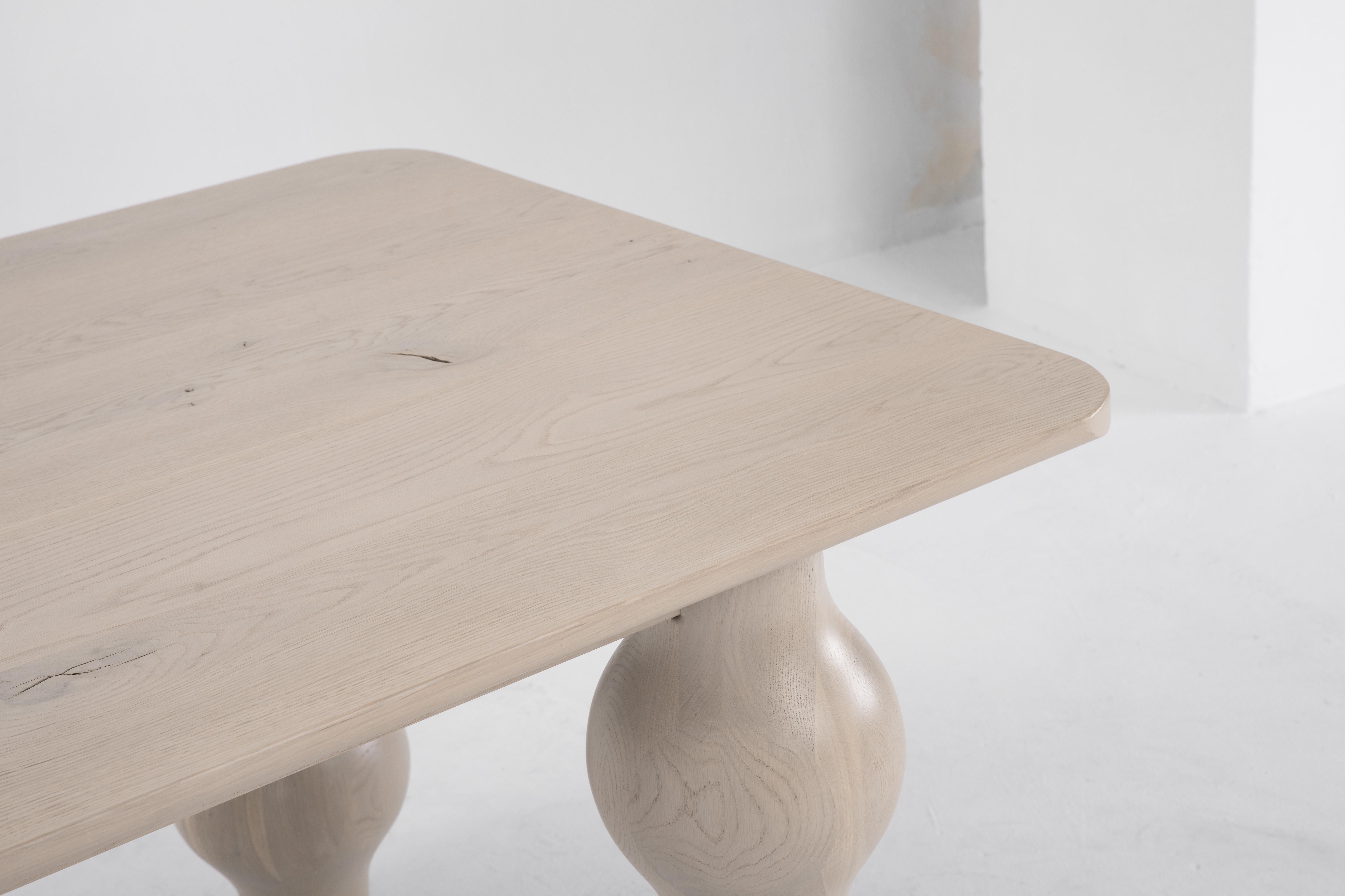 Chinese Oyster Dining Table Nude For Sale