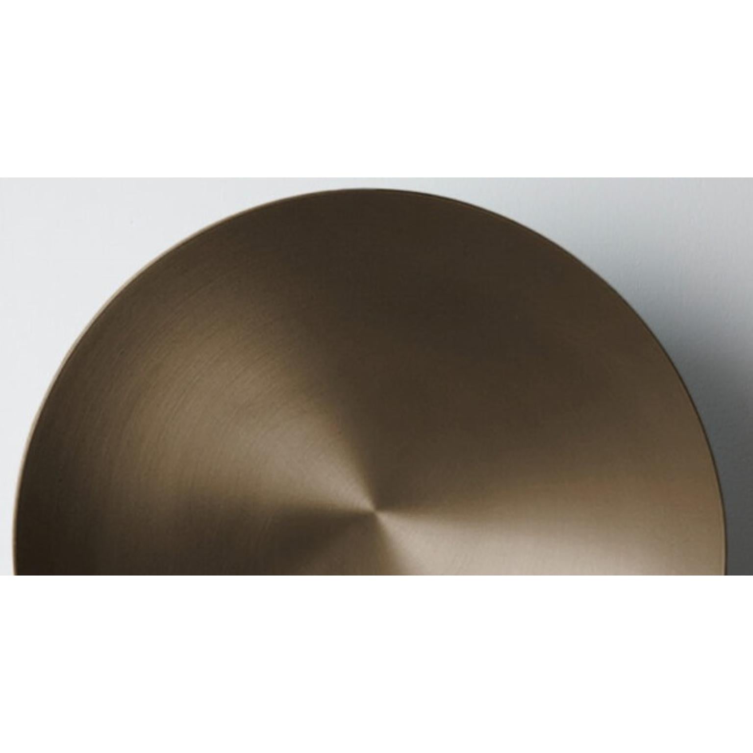 Lebanese Oyster Brushed Bronze Ceiling Wall Mounted Lamp by Carla Baz For Sale