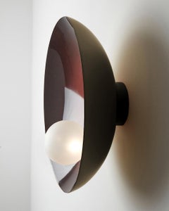 Luxury Burgundy & Brushed Bronze Ceiling & Wall Mounted Lamp Oyster by Carla Baz