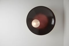 Luxury Modern Handcrafted Burgundy Ceiling Mounted Lamp Oyster by Carla Baz