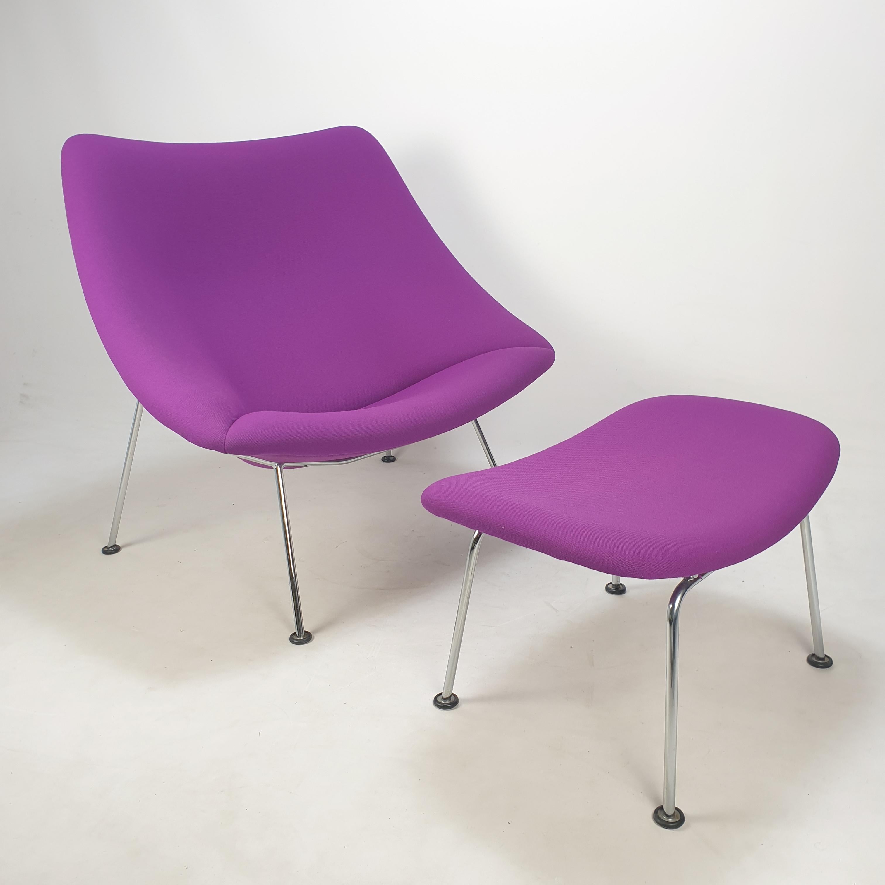 Oyster Chair and Ottoman by Pierre Paulin for Artifort, 1980s For Sale 11