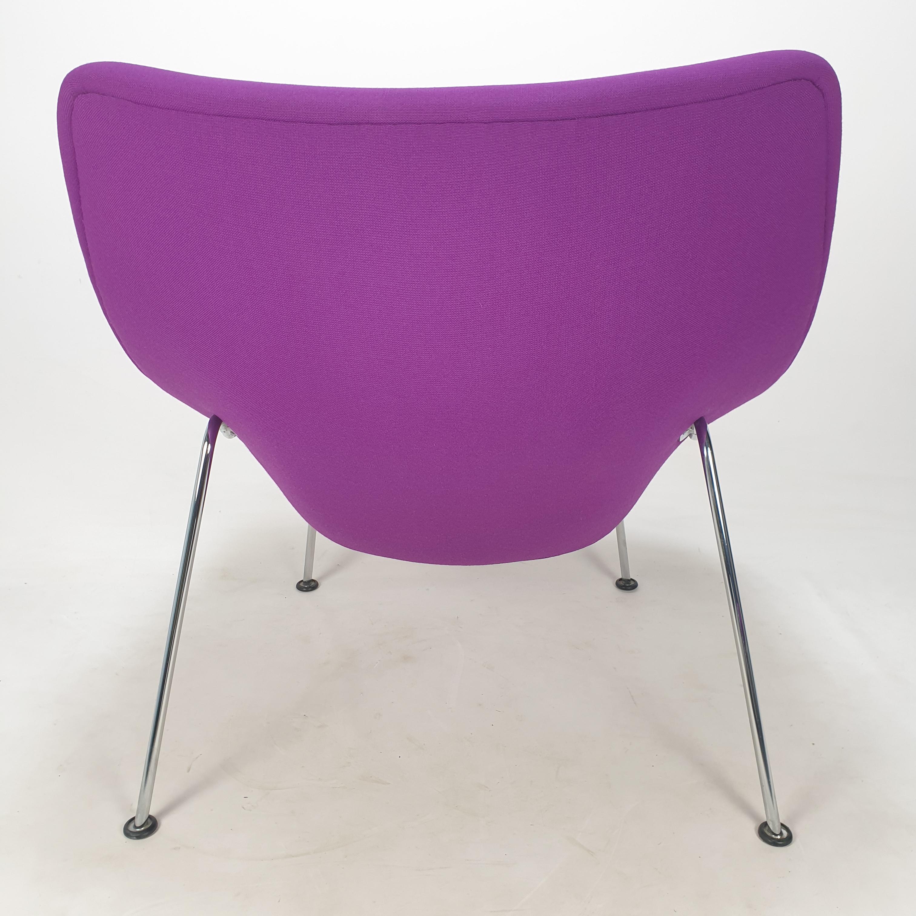 Metal Oyster Chair and Ottoman by Pierre Paulin for Artifort, 1980s For Sale