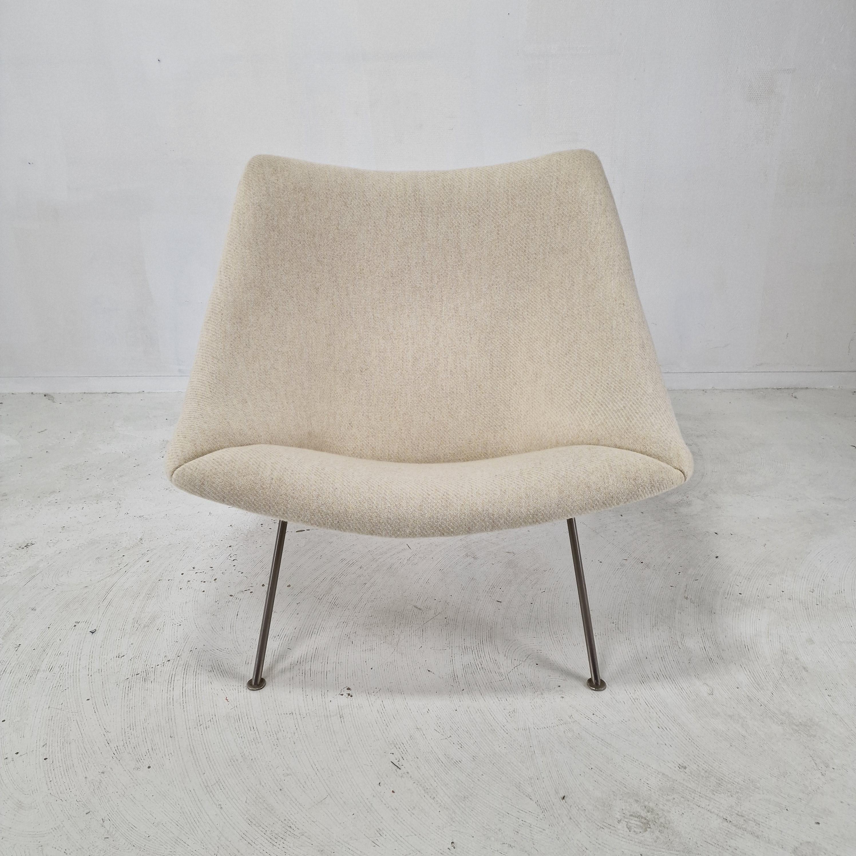 Woven Oyster Chair with Ottoman by Pierre Paulin for Artifort, 1960s