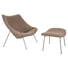 Silla Oyster con Otomana de Pierre Paulin para Artifort, años 60