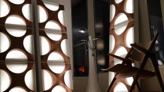 Oyster Copper Light Sculpture 1968, Staff, Allemagne, Design by Rolf Krüger