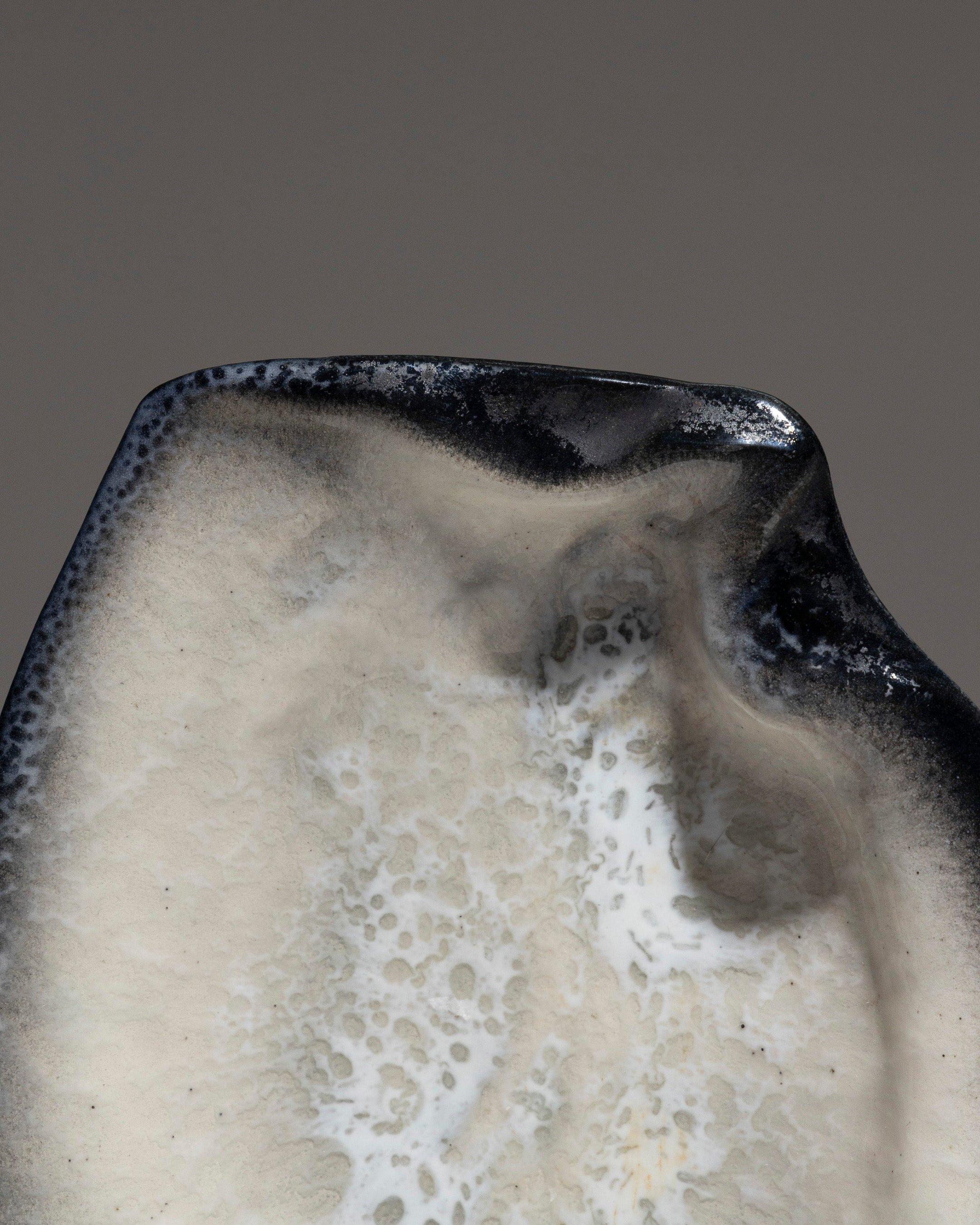 « Oyster Cup In Enamelled Pottery, Pol Chambost, 1950S en vente 1