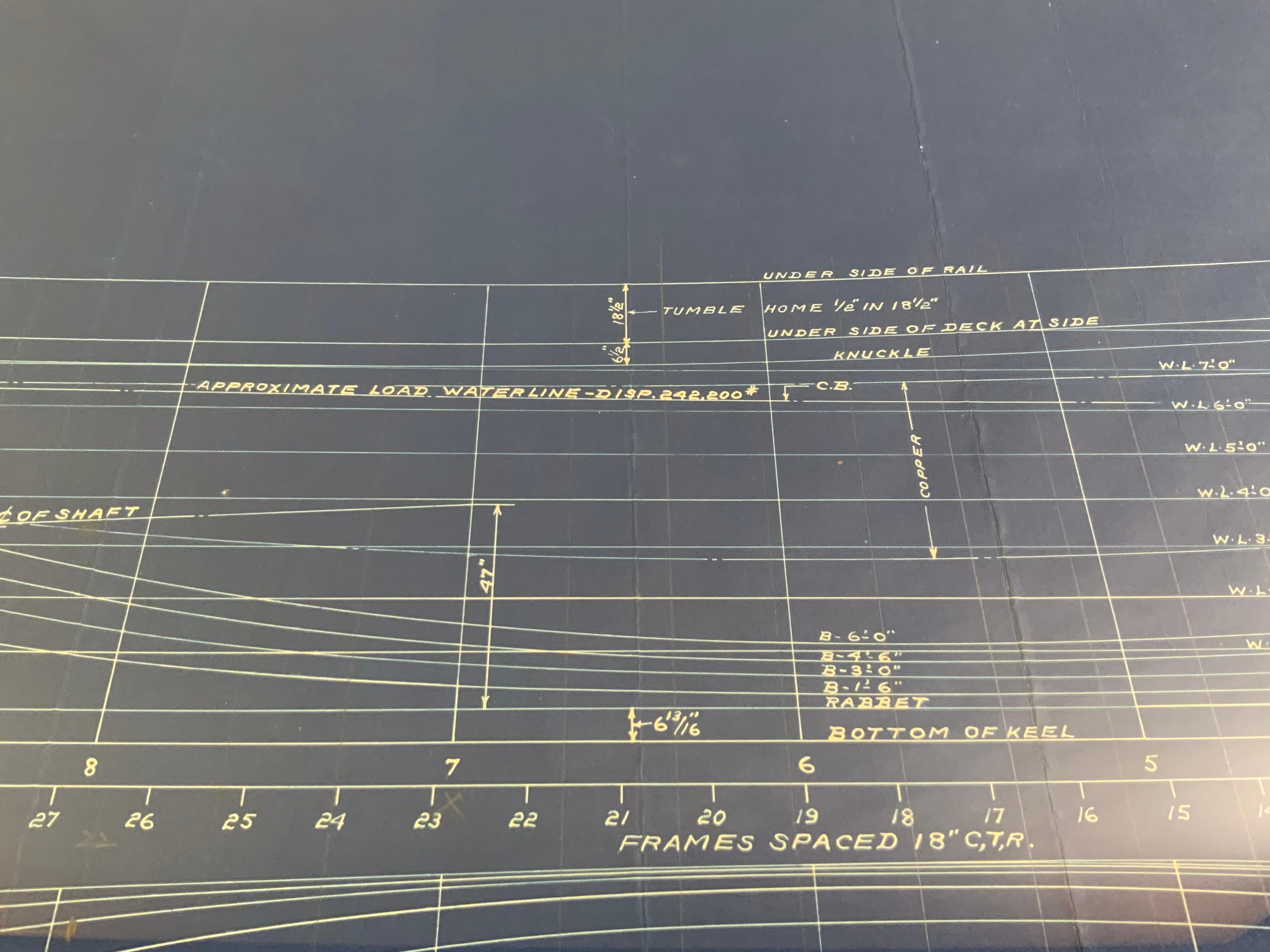 Oyster Dredger Blueprint by John Alden No. 659 4