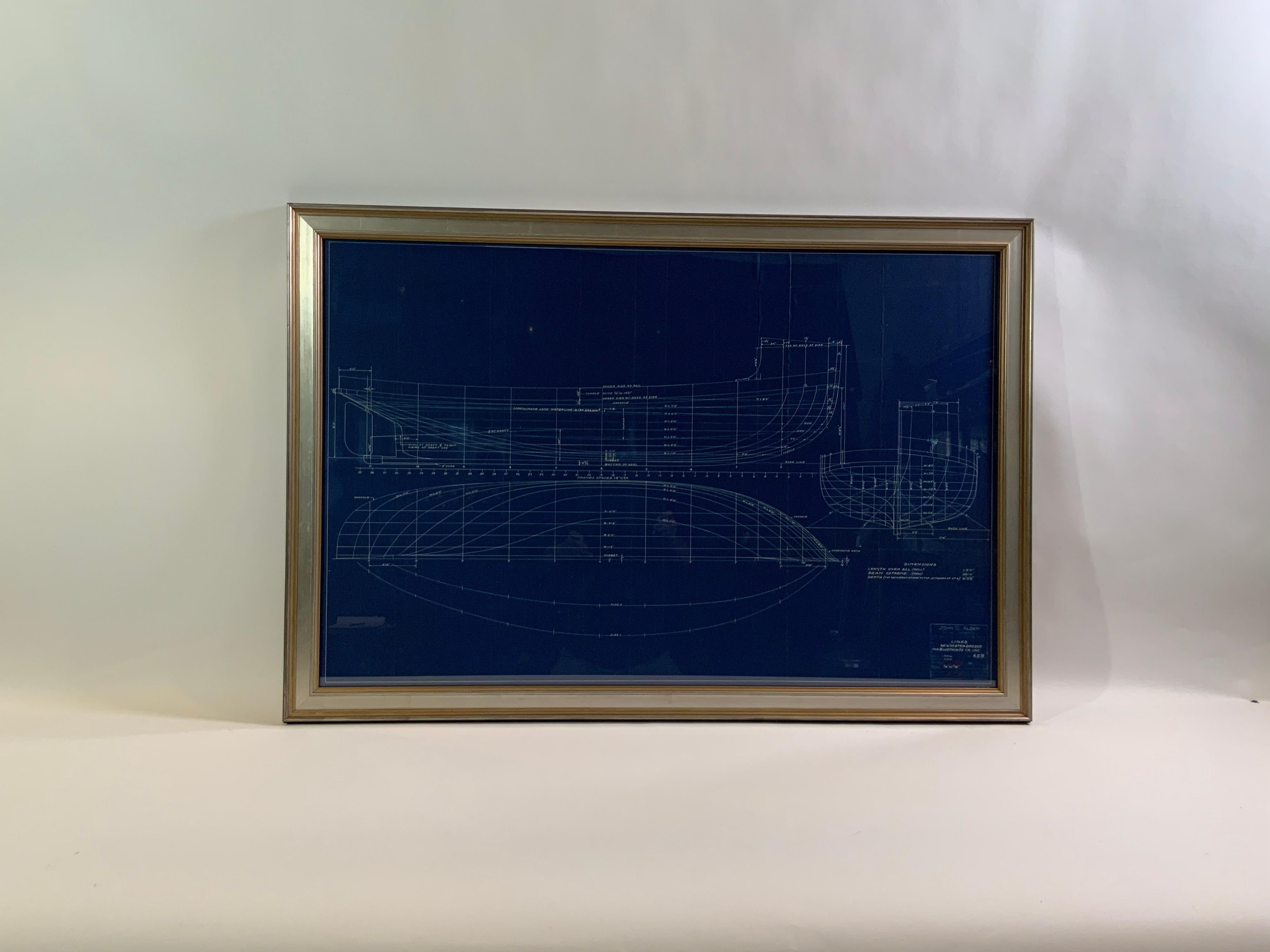 Oyster Dredger Blueprint by John Alden No. 659 5