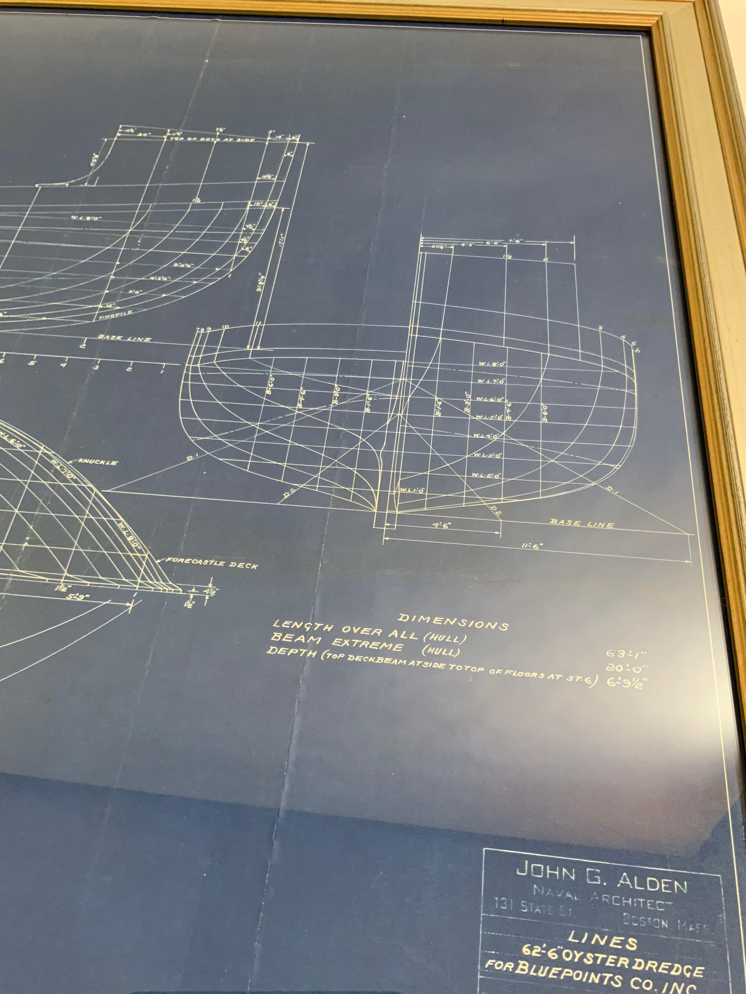 Oyster Dredger Blueprint by John Alden No. 659 1